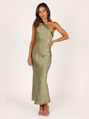 NEW Petal & Pup Grasie Midi Dress
Olive Green Halter Gown